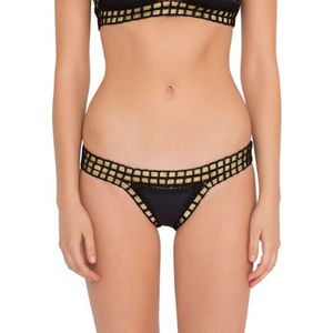 NWT KIINI bikini bottoms - ChaCha brief black-gold
